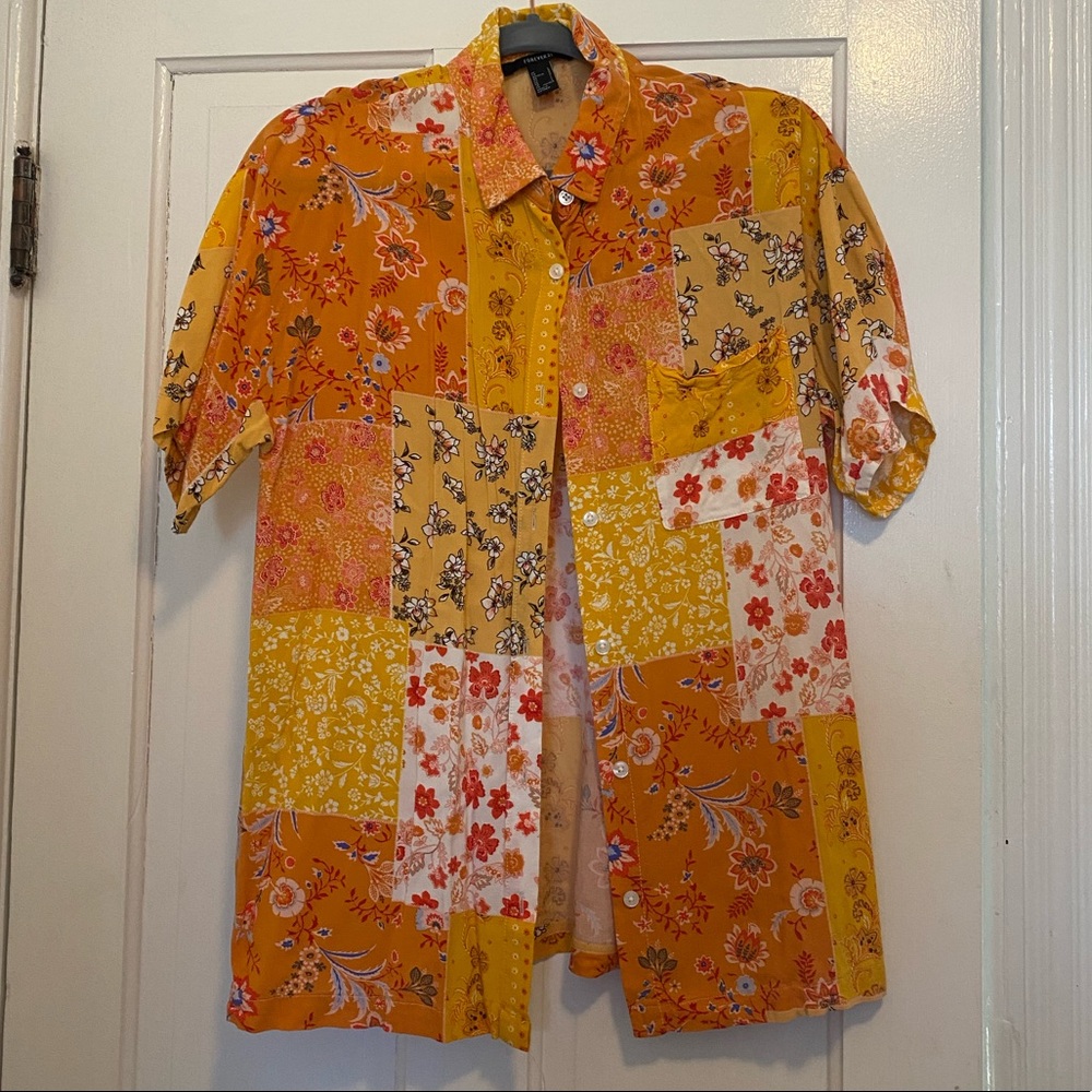 Forever 21 fun light button up